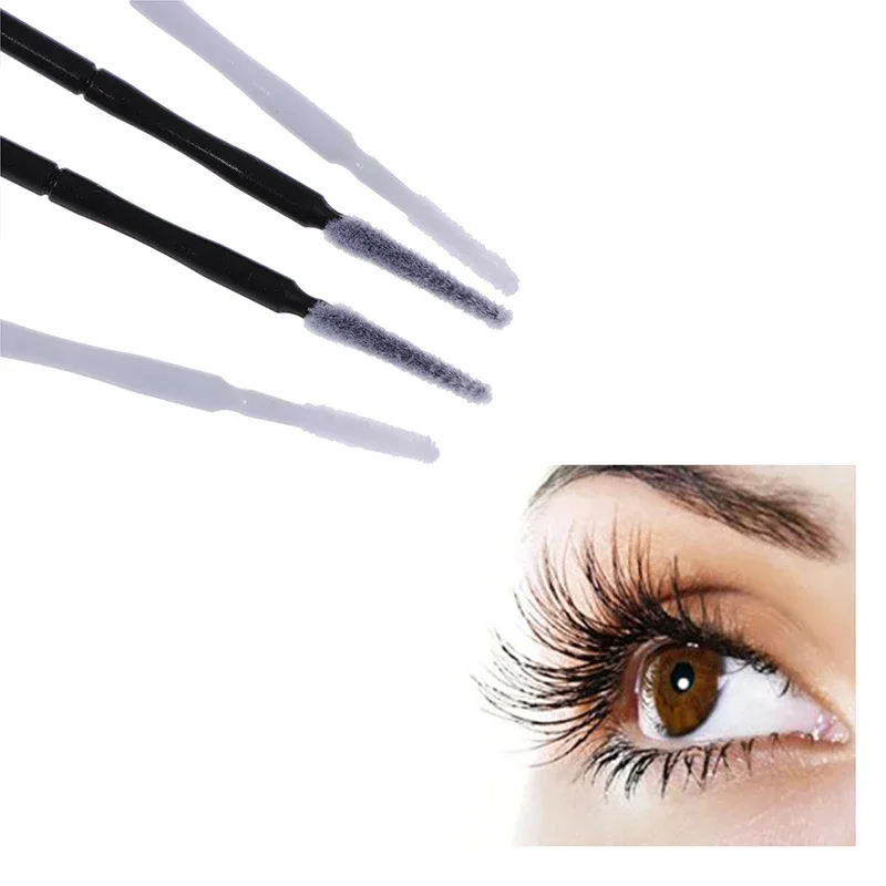 100 Stuks Professionele Wegwerp Wimperverlenging Micro Borstel Applicator Make Up Mascara Wattenstaafje Borstels Wattenstaafje make-up kwasten
