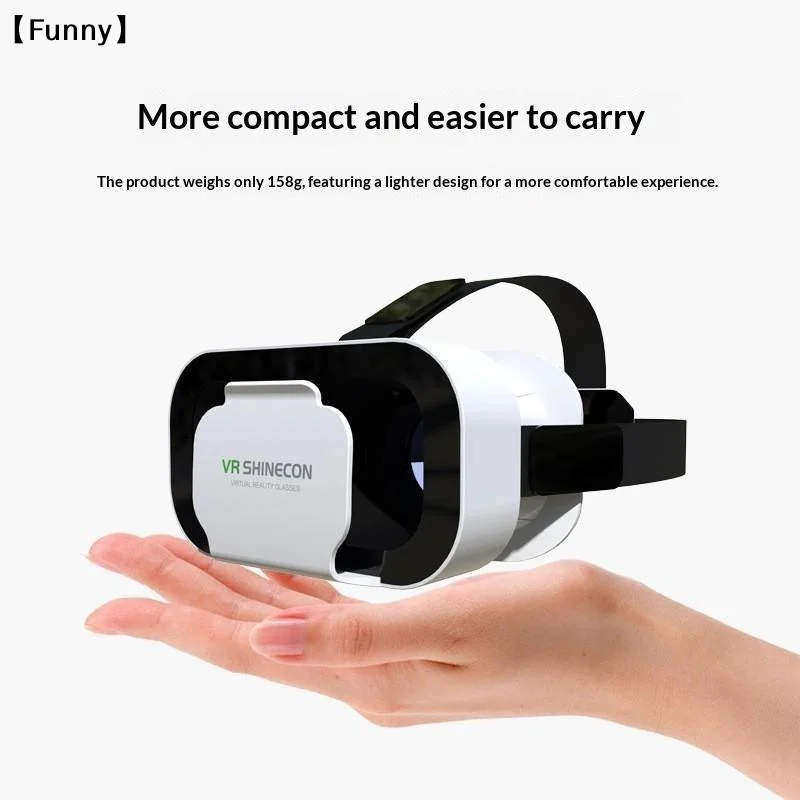 Smart Helmet Lenses 3D Glasses Virtual Reality Viar Goggles Headset Devices For Cell Phone Mobile Smartphones Viewer〔Funny〕