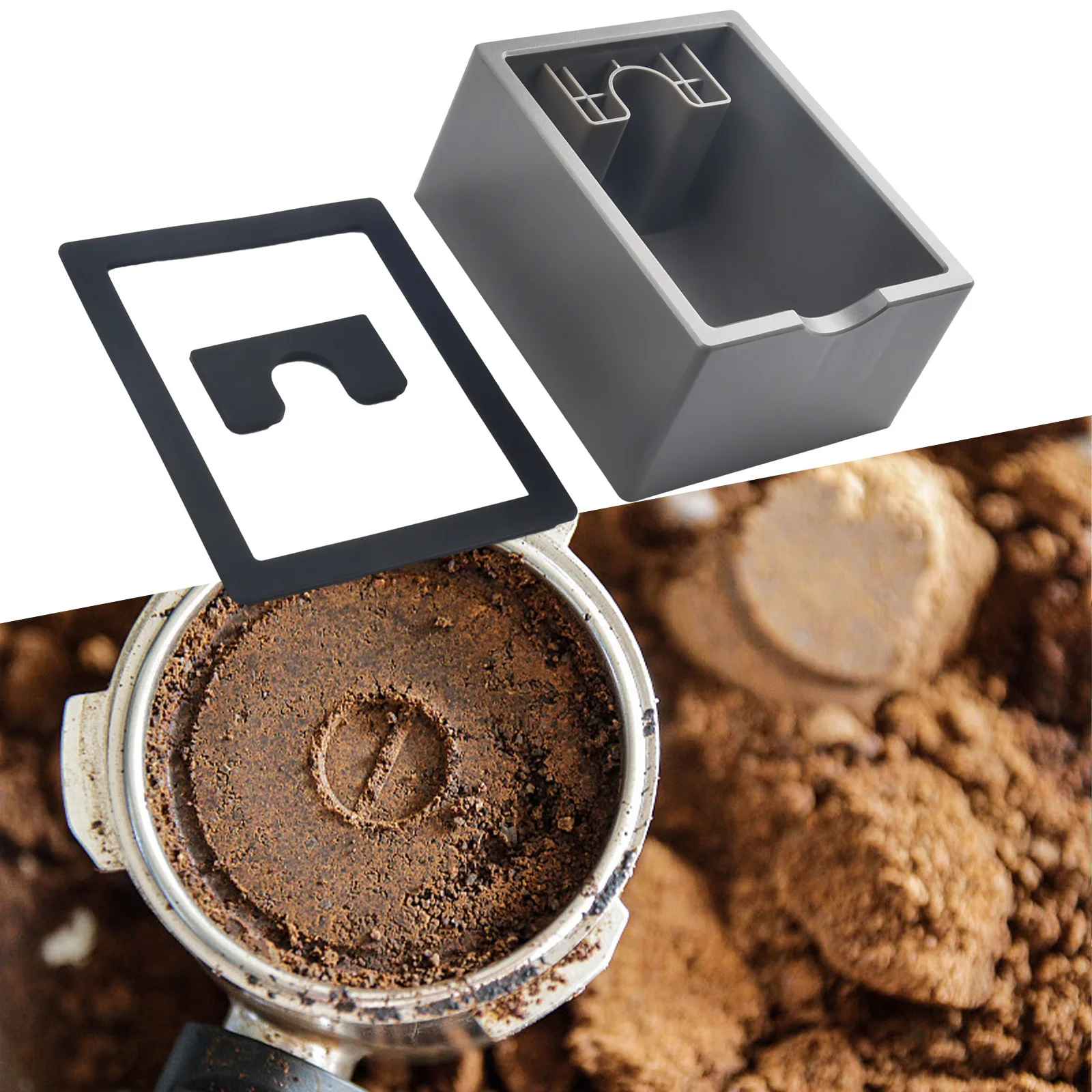Coffee Ground Knock Box with Separable Design Silicone Buffer and Non-Slip Base Optimized for Repeated Daily Espresso Use