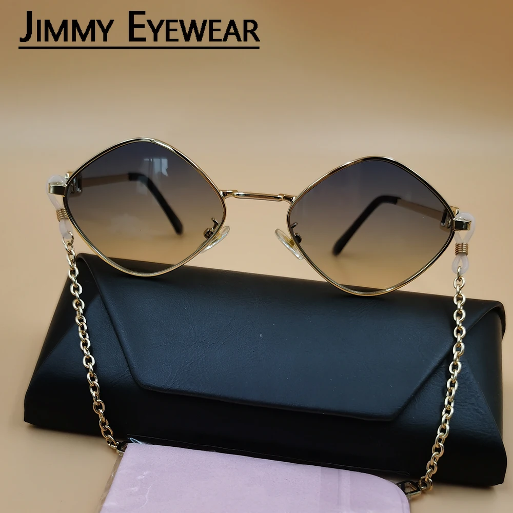 2026 New Trendy Fashion Women's Sunglasses with Chain Small Cat Eye Metal Frame Elegant Sunglasses Outdoor UV400 Sunglasses