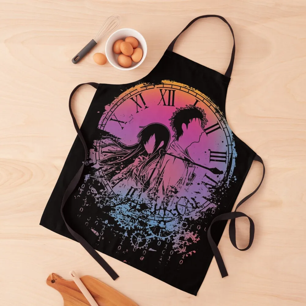 

Broken Clock Colors Apron Chef Uniform Kitchen Apras For Women Kitchens Men Women's Dresses Apron