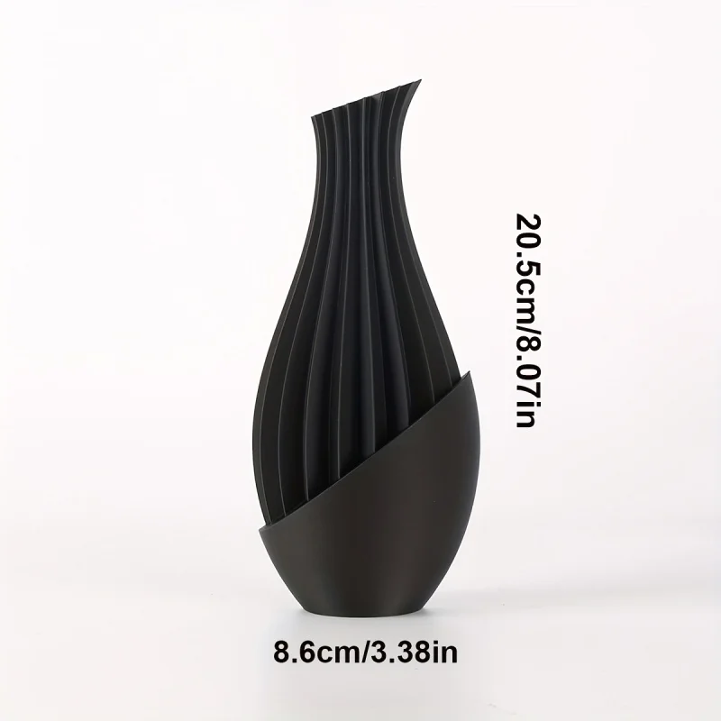 قطعة واحدة من مزهرية بوهو ستايل مع تصميم مخطط - مثالية للزهور المجففة والترتيبات الطازجة #3