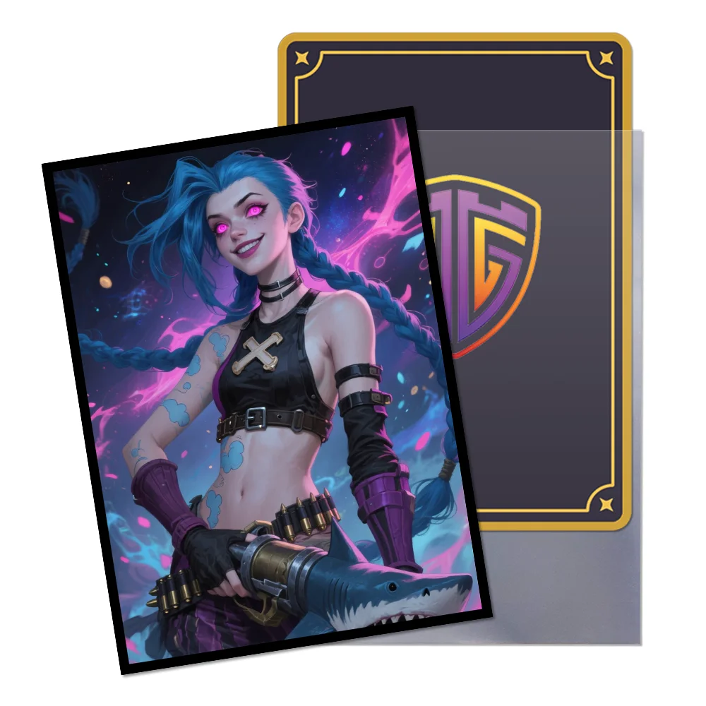 60PCS 66×91mm Matte Standard Size Art Anime Cartoon Card Sleeves Top Loading Board Game Card Sleeves Protector for TCG/PTCG/MTG