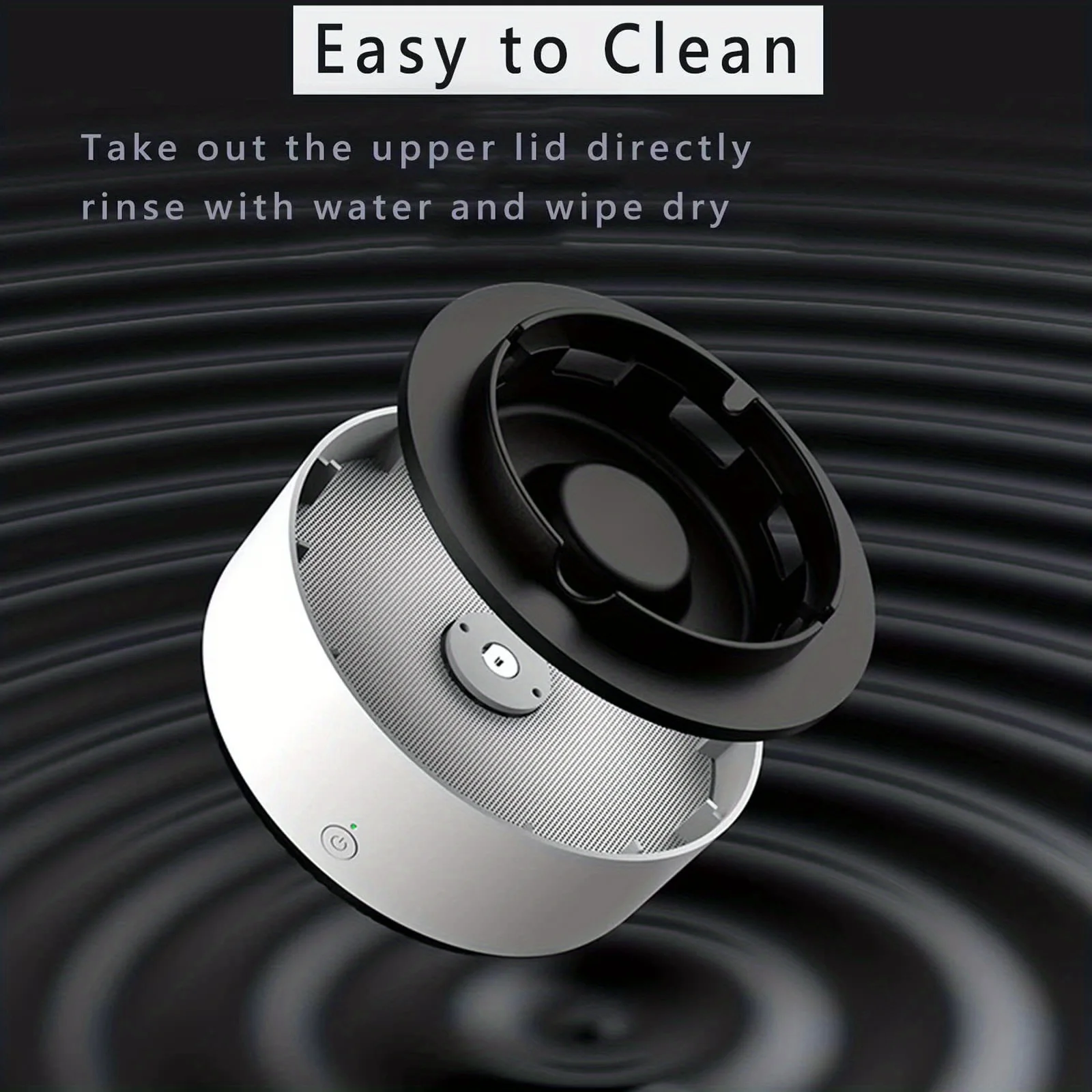 Smoke Removing Ashtray circular replace cotton pads,Multifunctional Smokeless Ashtray ,Home Portable Ash Tray for Car Office