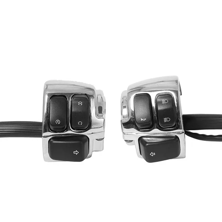 

Suitable for motorcycle retro modification parts 25MM handle cruise headlight power-off switch electroplating handle