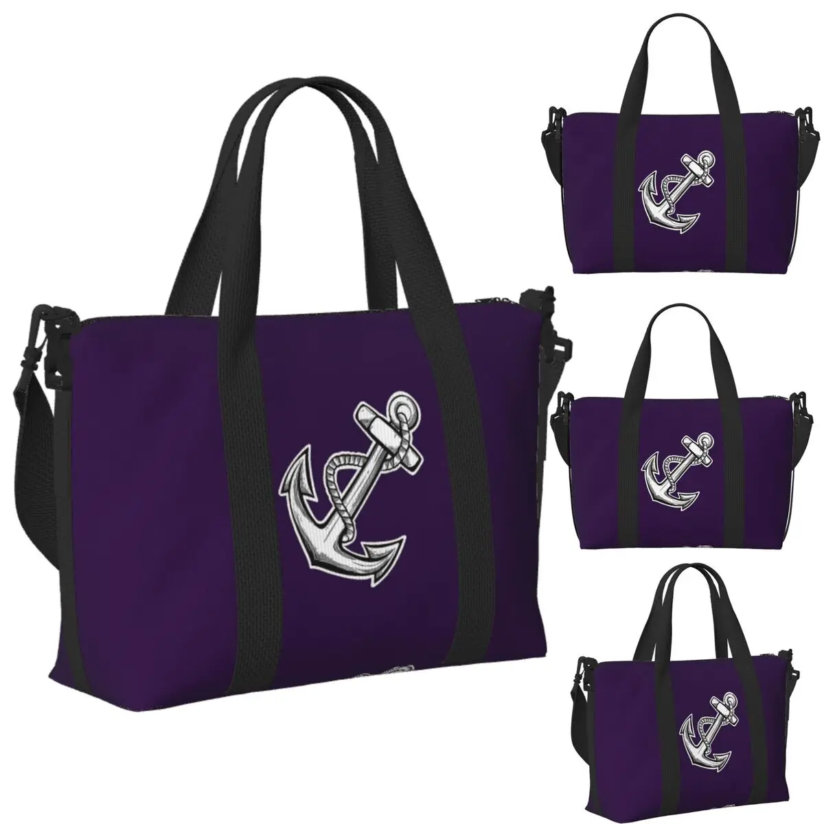 

Custom Fremantle Dockers Anchor Beach Travel Bag Large Capacity Tote Bags for Gym Sport Women Shopping Duffle Shoulder Bag