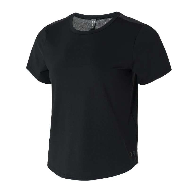 

Футболка Underarmour, женская спортивная одежда, фитнес-тренировки, йога, упражнения, мягкий удобный дышащий топ с короткими рукавами 1389868-001