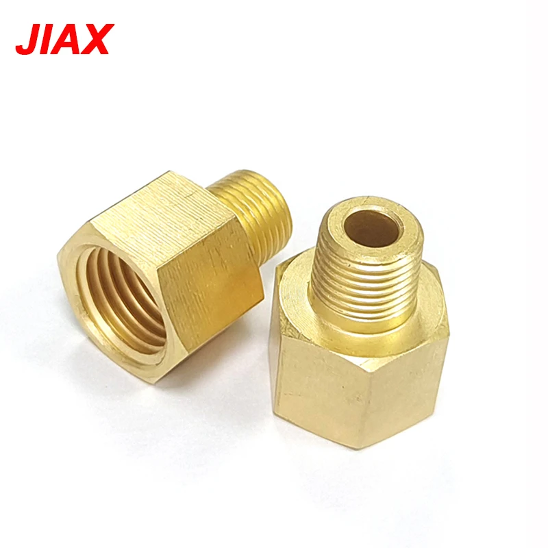 2pcs 1/8NPT Male x 1/4NPT Female Brass Pipe Reducer Adapter