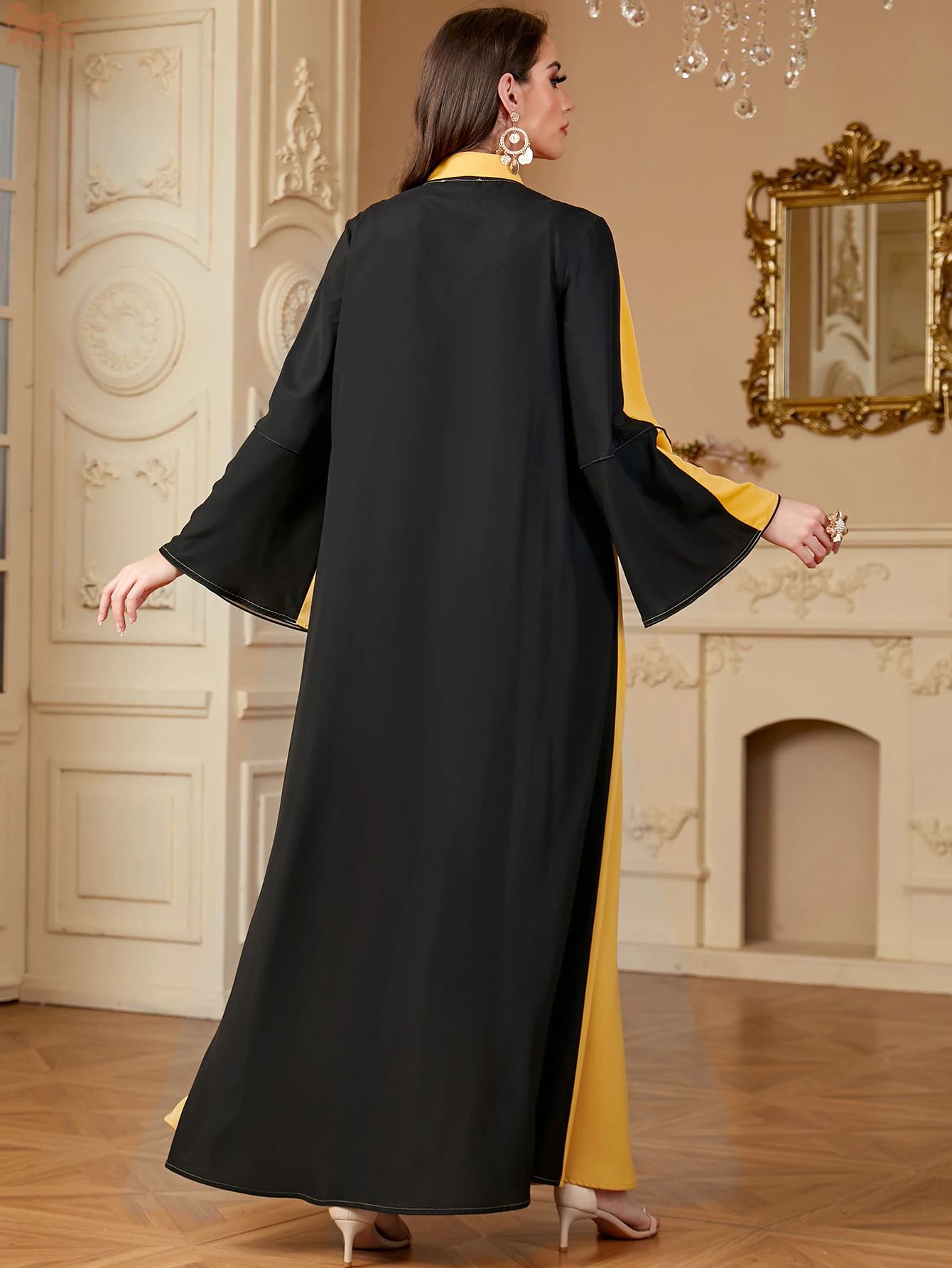 

Рамадан с блестками и кисточками, абайи для женщин, мусульманское платье с длинными рукавами, Дубайский кафтан, турецкий кафтан, исламская ткань, марокаин, женские платья