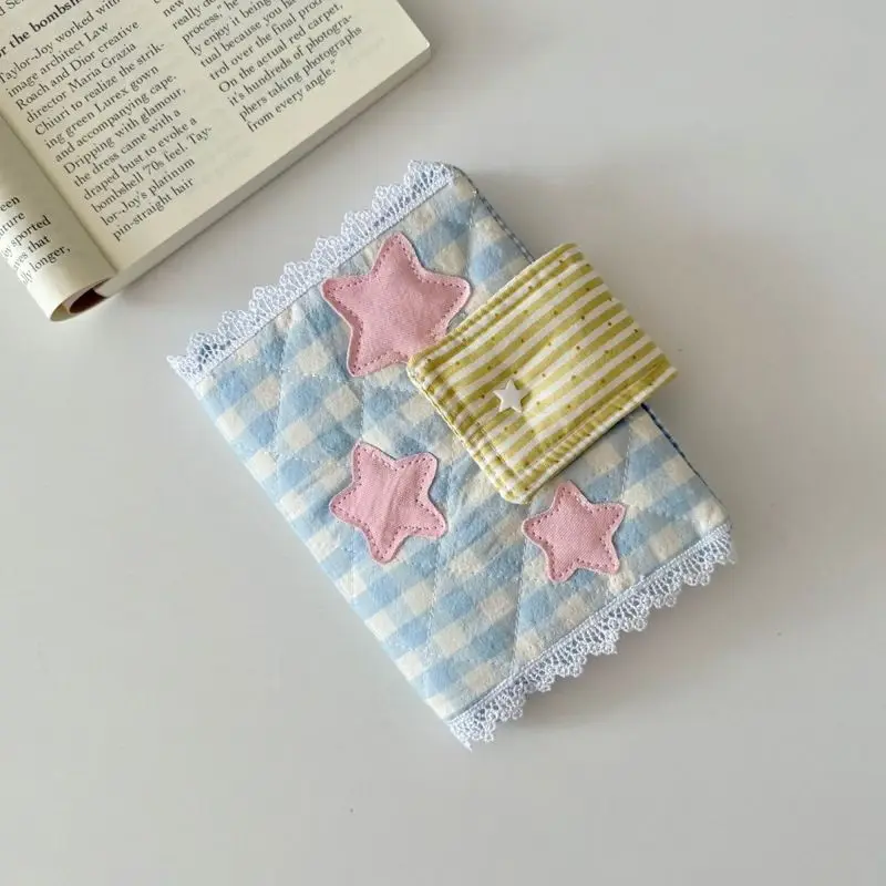 A6A5 Handmade Korean Pink Five-Star Self-Made Book Jacket Diary And Ledger Loose Leaf Book Cover Gift For Girls