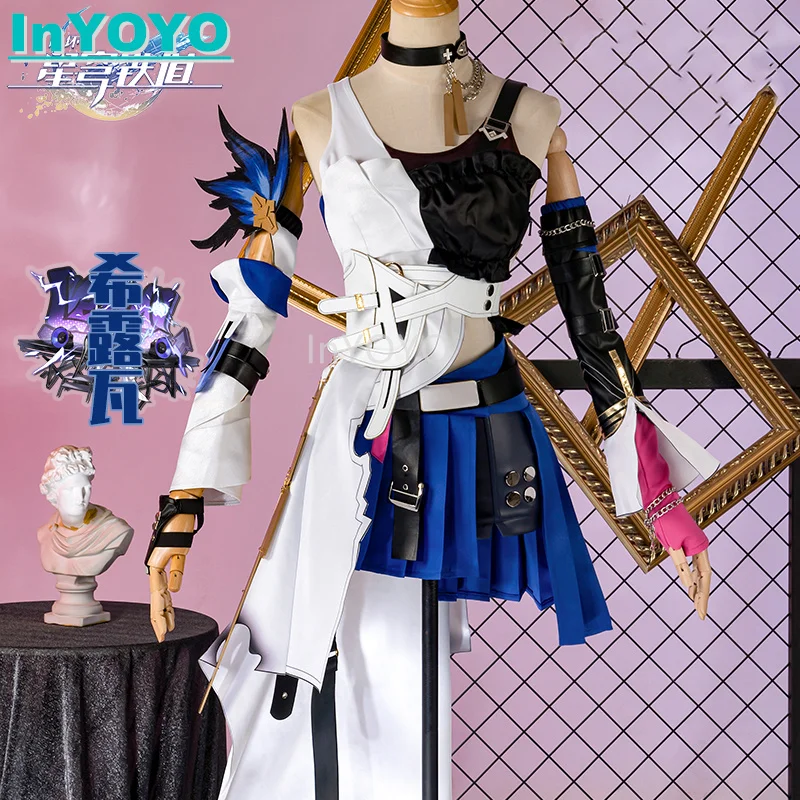 InYOYO Serval Honkai: Star Rail Game Suit Cosplay Costume Lovely Uniform Dress Role Play Halloween Party Outfit Women XS-XXL New