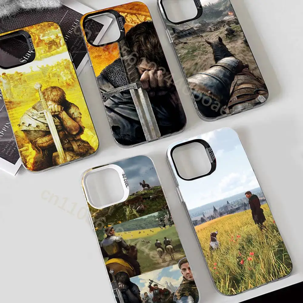 

K-Kingdom Come D-Deliverance Phone Case For iPhone 17,16,15,14,13,12,11,Pro,Max,Plus Soft Black Cover