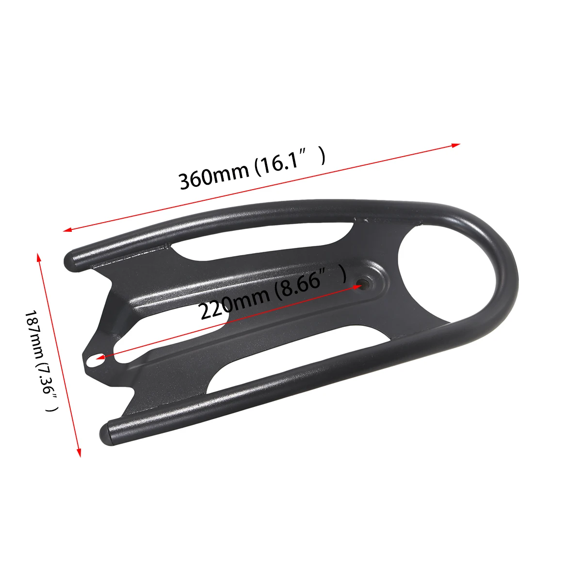 رف أمتعة منفرد للدراجات النارية متوافق مع Kawasaki Vulcan S ABS/SE/Cafe EN650 2015-ON مطلي بالمسحوق