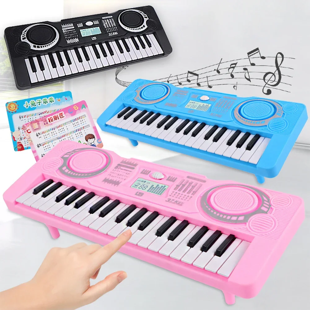 37 Keys Electronic Piano LED Display Portable Digital Keyboard Kids Educational Toy Children Musical Instrument