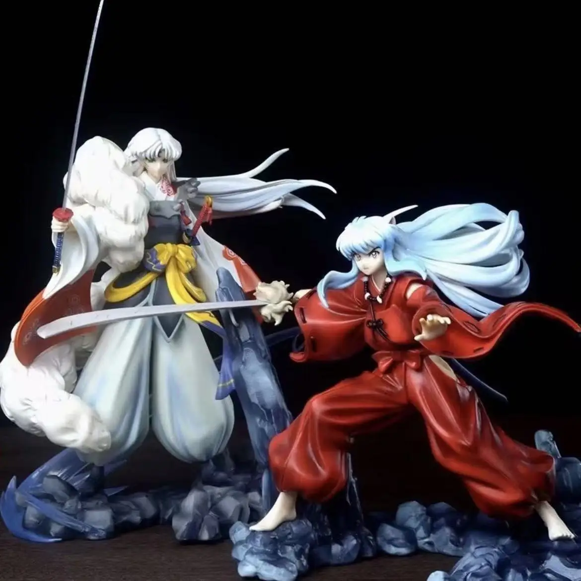 

Inuyasha Figures And Sesshoumaru Tessaiga Figures Anime Figure Model Gk Statue Boys Collection Desktop Decoration Ornament Toys