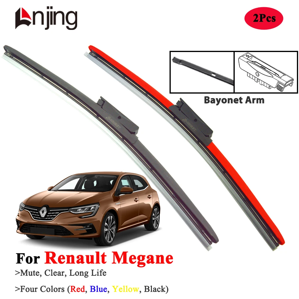 

LNJING Colorful Wiper Blades For Renault Megane 1995-Now