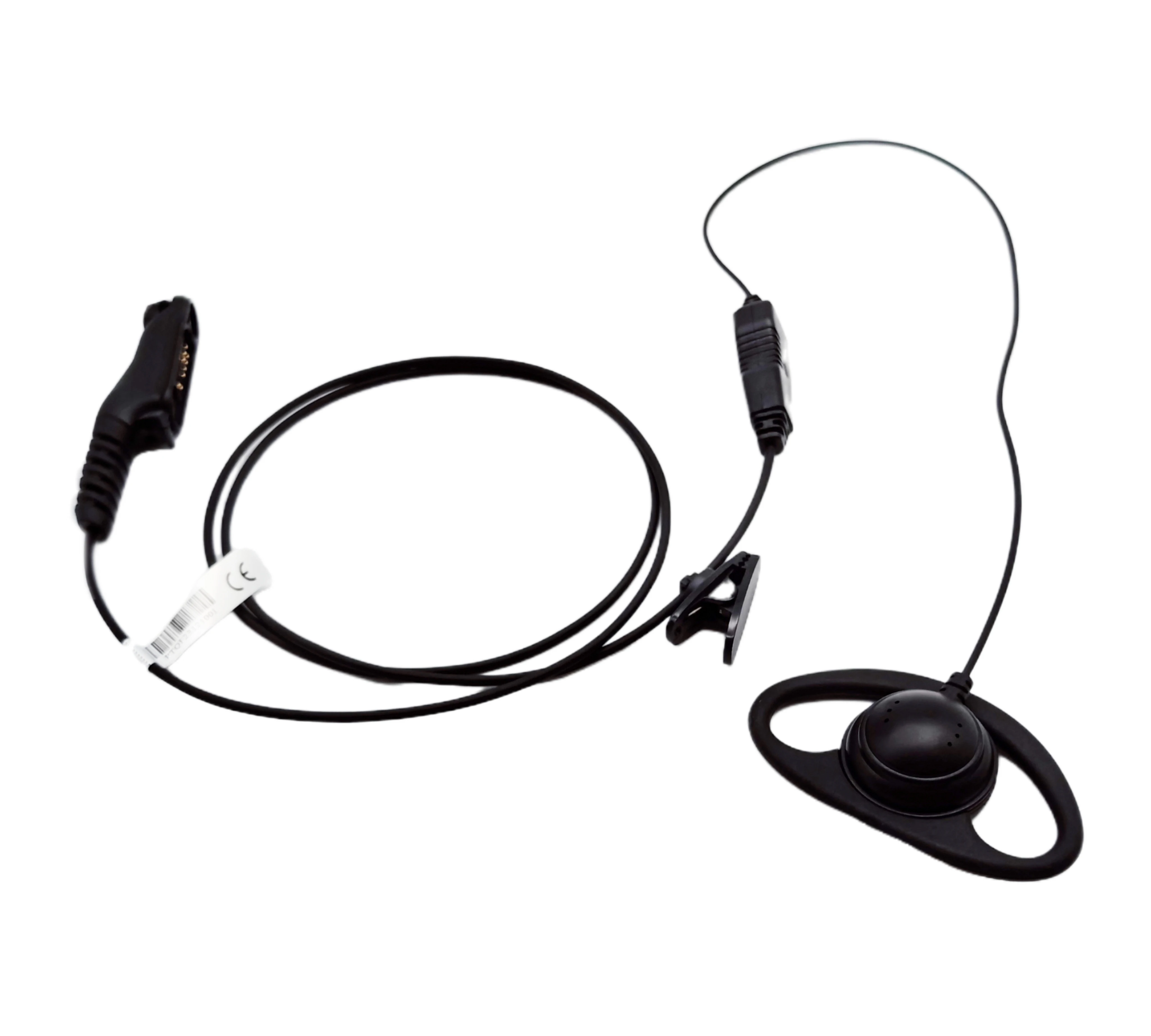 Professional R7 radio earhook headset with clear sound transmission for commercial use