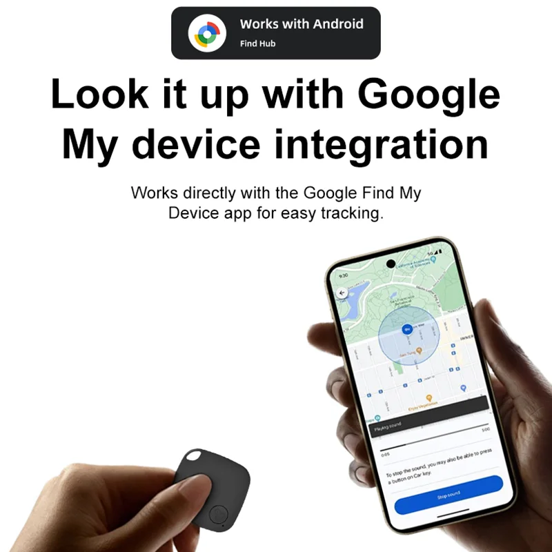 Xiaomi GPS-Tracker über Google's Find Hub App Google-zertifizierter Tag Haustierartikel Anti-Verlust-Gerät für Android Samsung Pixel VIVO