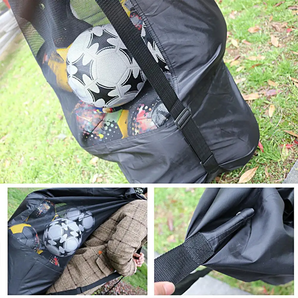 

Multi-function Drawstring Design Basketball Volleyball Carrying Sack Wear-resistant Foldable Soccer Carrying Sack for Gym