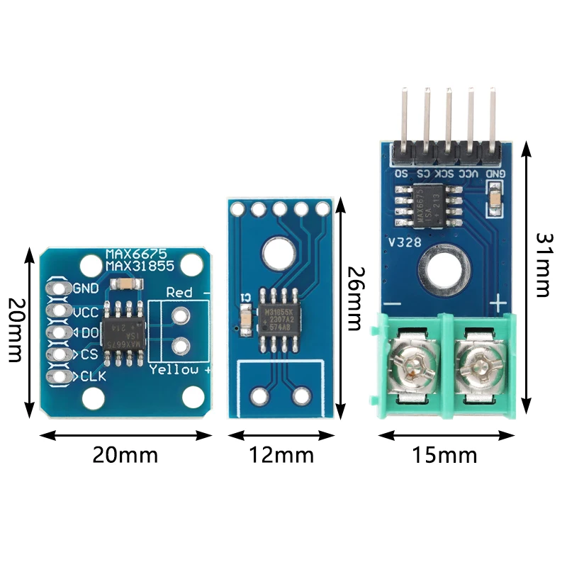 MAX6675 MAX31855 K-type Thermocouple Temperature Sensor Module Temperature Degrees Measurement Detection Acquisition For Arduino
