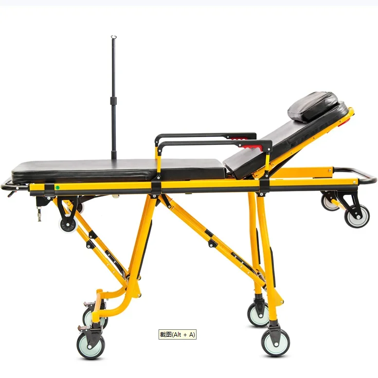 نقالة تحميل إسعاف أوتوماتيكية من الفولاذ المقاوم للصدأ للإسعافات الأولية في حالات الطوارئ وإنقاذ الصدمات الثقيلة والنقل الآمن #6