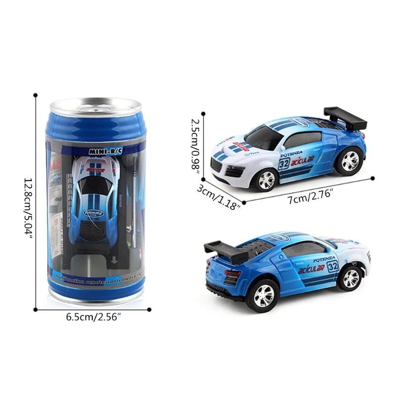 2023 Samochód zdalnie sterowany 20KM/H Cola Can Mini RC Car Radio Zdalnie sterowany mikro samochód wyścigowy 4WD Samochody RC Zabawki na prezenty