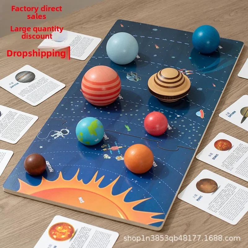

Children's Solar System Eight Planets Cognitive 3D Three-dimensional Puzzle Toys CE and CPC Detection Educational Toys