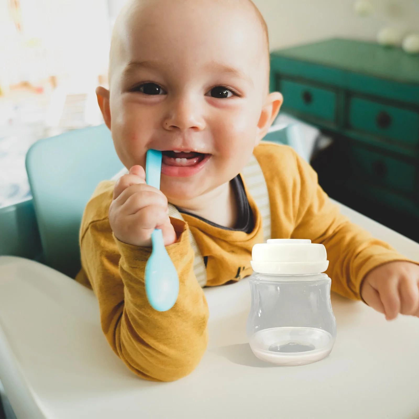 

1Set Silicone Milk Storage Cup Seal Gasket Milky White Frosted Solid Silica Gel Leak-Proof Heat Resistant for Bottle Seal Baby