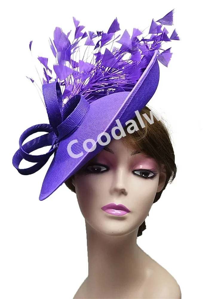 Veils Fascinators Hats Headpiece Women Race Derby Feather Pillbox Cap Ladies Cocktail Derby Chapeau Cap Bride Marriage Hats