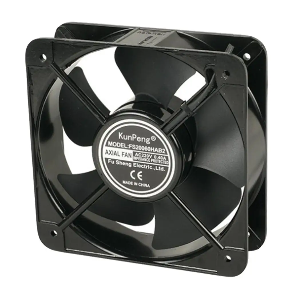 Industrial AC 220V Cooling Fan High Performance Aluminum Alloy 200mm Air Flow for Control Panel Rack Mount