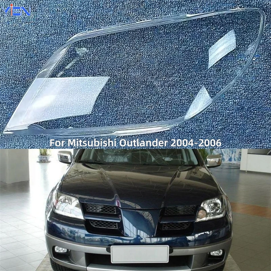For Mitsubishi Outlander 2004 2005 2006 Car Lights Shell Lampshade Headlight Lens Car Front Headlight Lens Cover Lights Shell