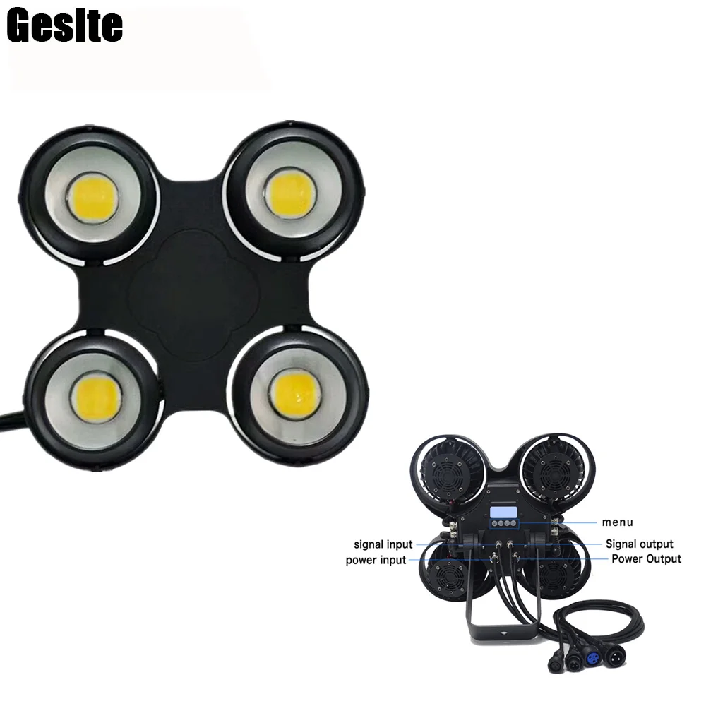 

6pcs/lot Ip65 Waterproof Blinder Light 4x100w 2in1 LED Audience Blinder Light