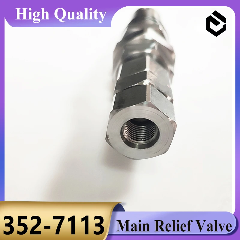 Válvula de alívio principal 3527113 da máquina escavadora 352-7113 para Caterpillar CAT E320D E325D E329D E330D