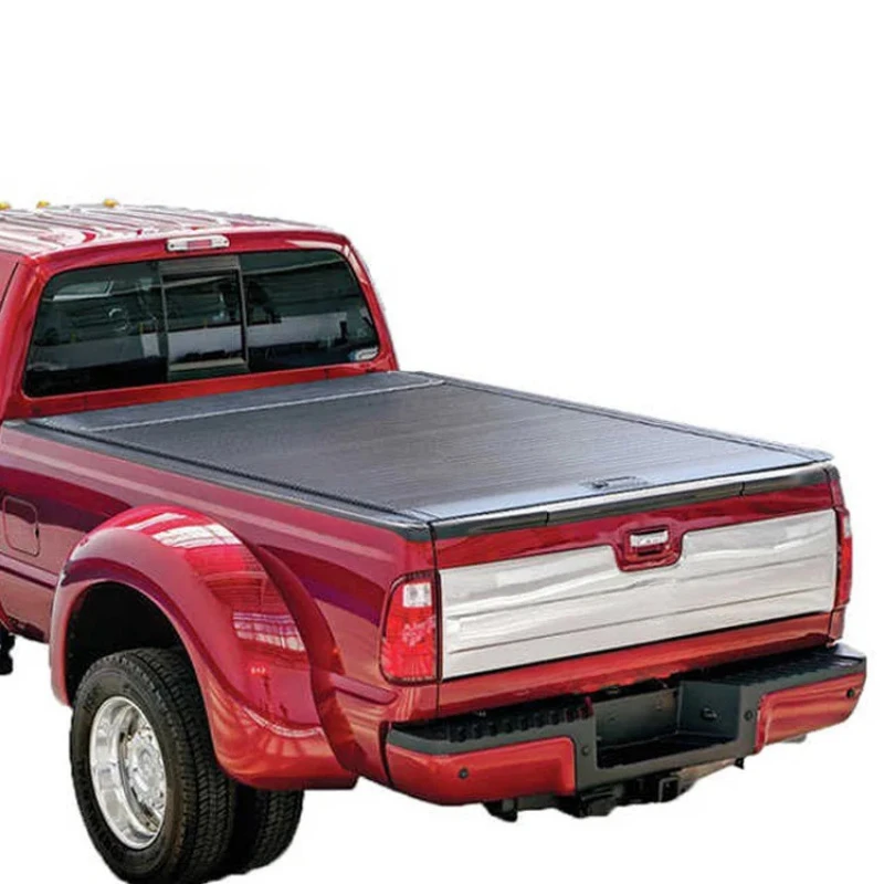 

High quality F150 F250 F350 waterproof aluminum alloy hard retractle truck bed cover manual top cover