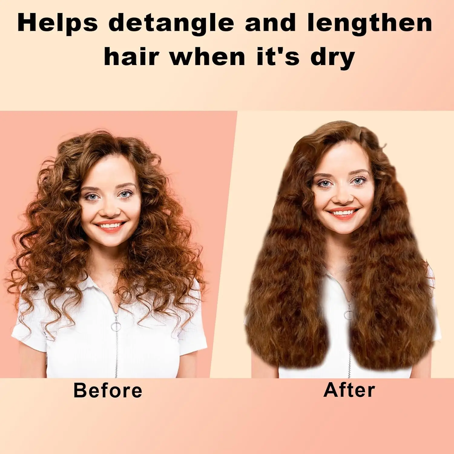 Wide Tooth Comb Nozzle for Airwrap - Pre-Styler Dryer Attachment to Create Length, Add Volume & Enhance Texture