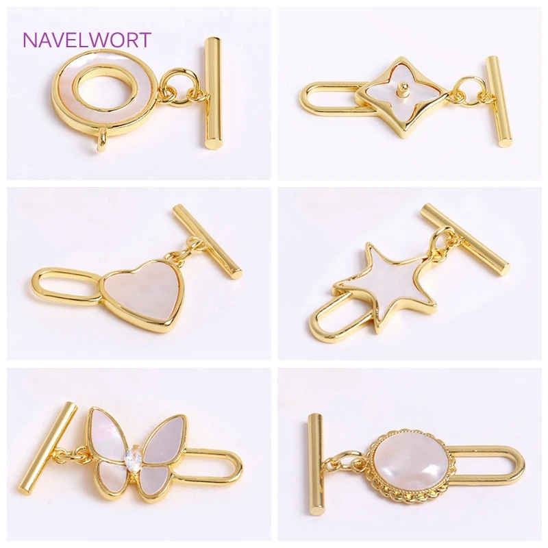 Trendy 18K Gold Plated OT Clasps Toggle Clasps Connector For Bracelet Necklace Making Supplies,DIY Jewelry Accessories Wholesale