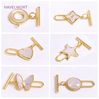 Trendy 18K Gold Plated OT Clasps Toggle Clasps Connector For Bracelet Necklace Making Supplies,DIY Jewelry Accessories Wholesale