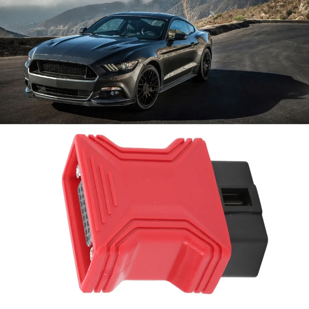 16 Pin OBD2 Diagnostic Adapter Plug and Play ABS Housing OBDII Adapter Resist Wear Diagnostic Replacement Connector
