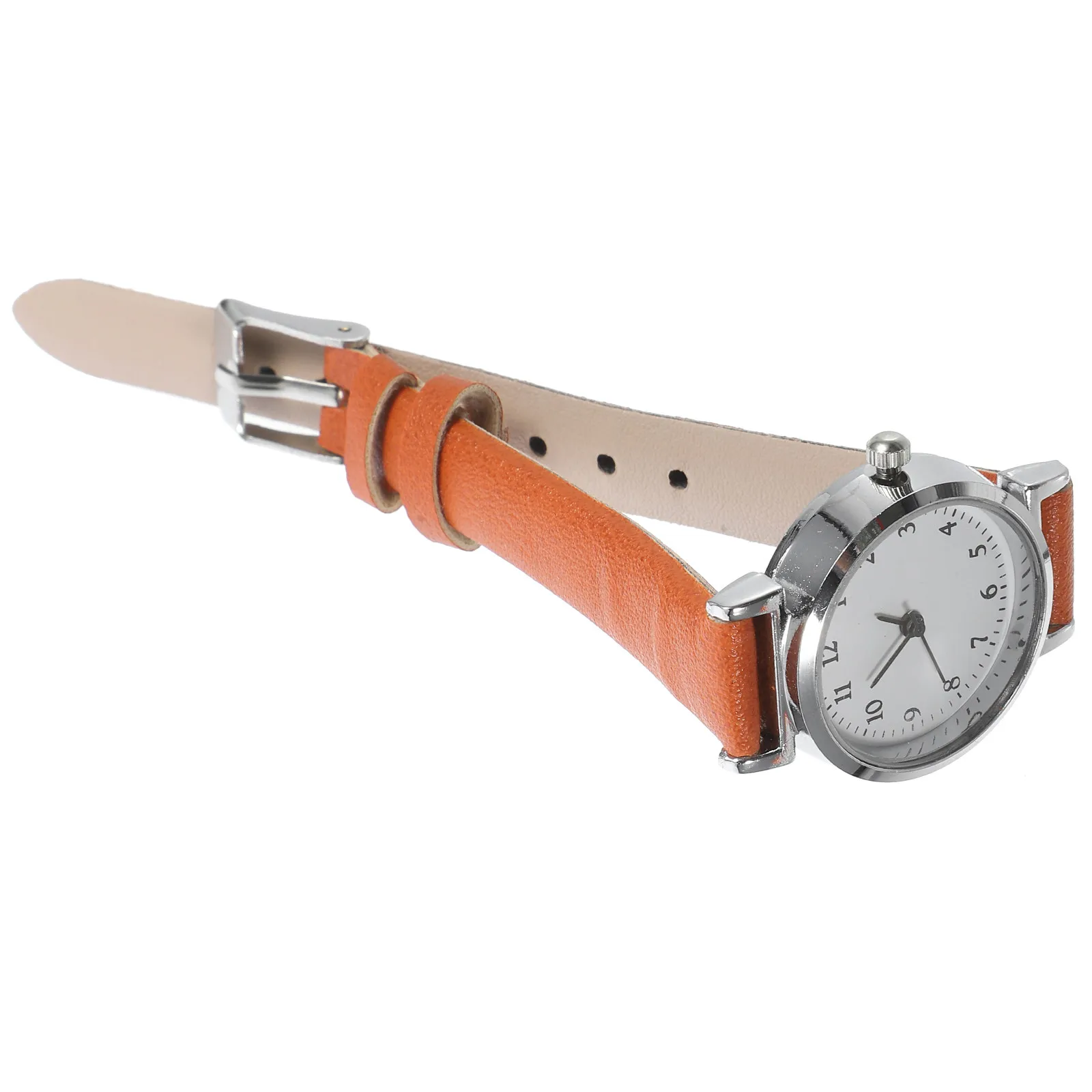 Vintage Women Fashion Watch Brown Strap Roman Numerals Dial Premium Quartz Movement Elegant Daily Wear Creative Wrist
