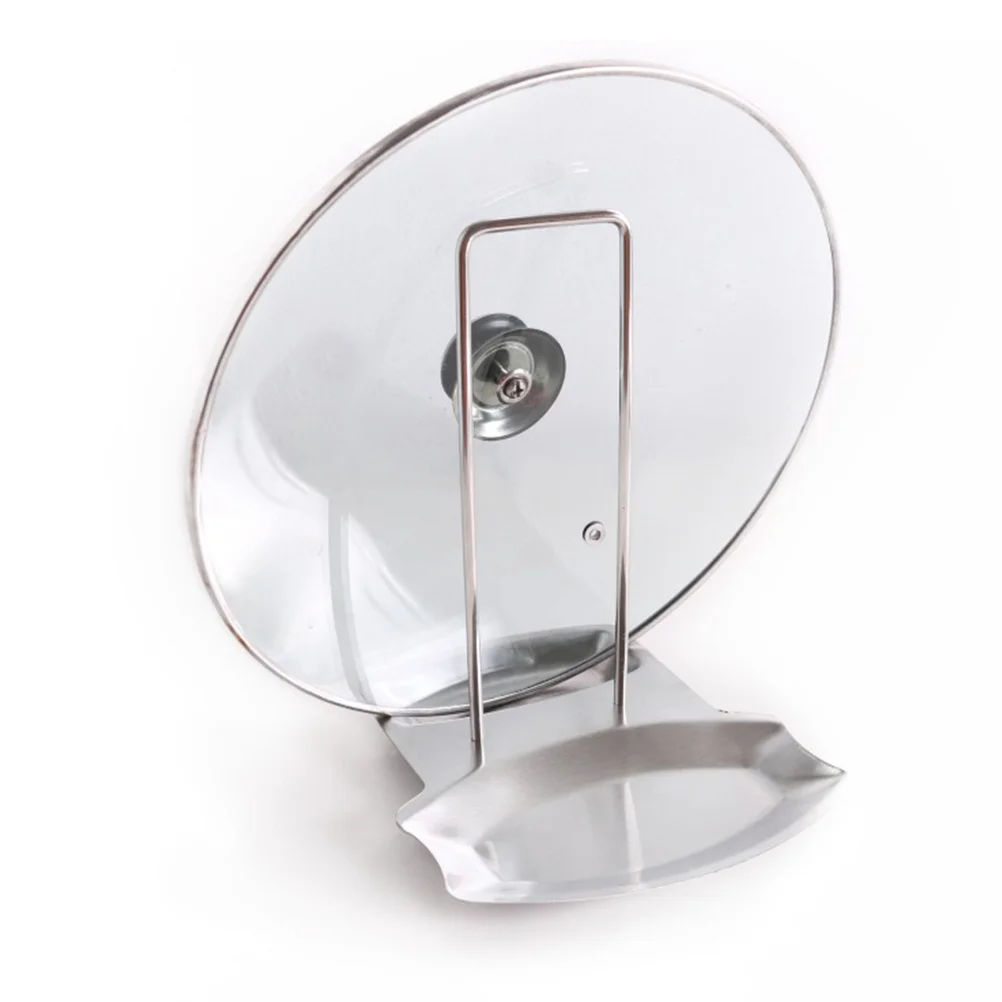 

Stainless Steel Pot Cover Cutting Board Drain Rack Detachable Kitchenware Organizer Drying Shelf Holder