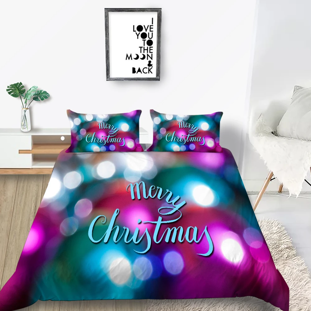 3D Printing Bedding Sets Christmas Duvet Covers Man Woman Bedspread with Pillowcase Polyester Home Textiles Bed Cover Suit