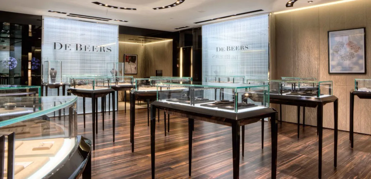 Jewelry Store Interior Layout Window Decoration Design Retail Luxury Display Cabinet Counter Design