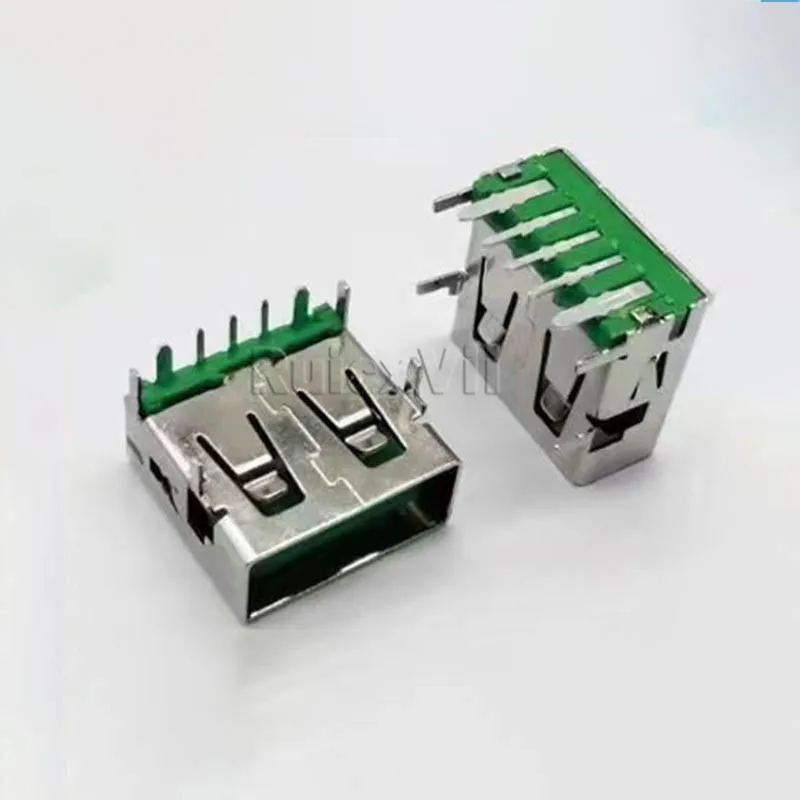 5pcs OPPO/VOOC Flash Charge 5Pin Female USB Port 5A High Current 90 Degree Board 4-Pin Horizontal Multicolor Optional