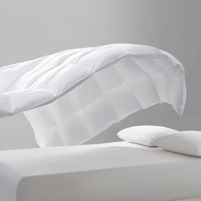 A Grade 100% White Goose Down Quilt Autumn Winter Warm Feather Duvet Cover Double Queen King Size Cozy Lightweight Comforter