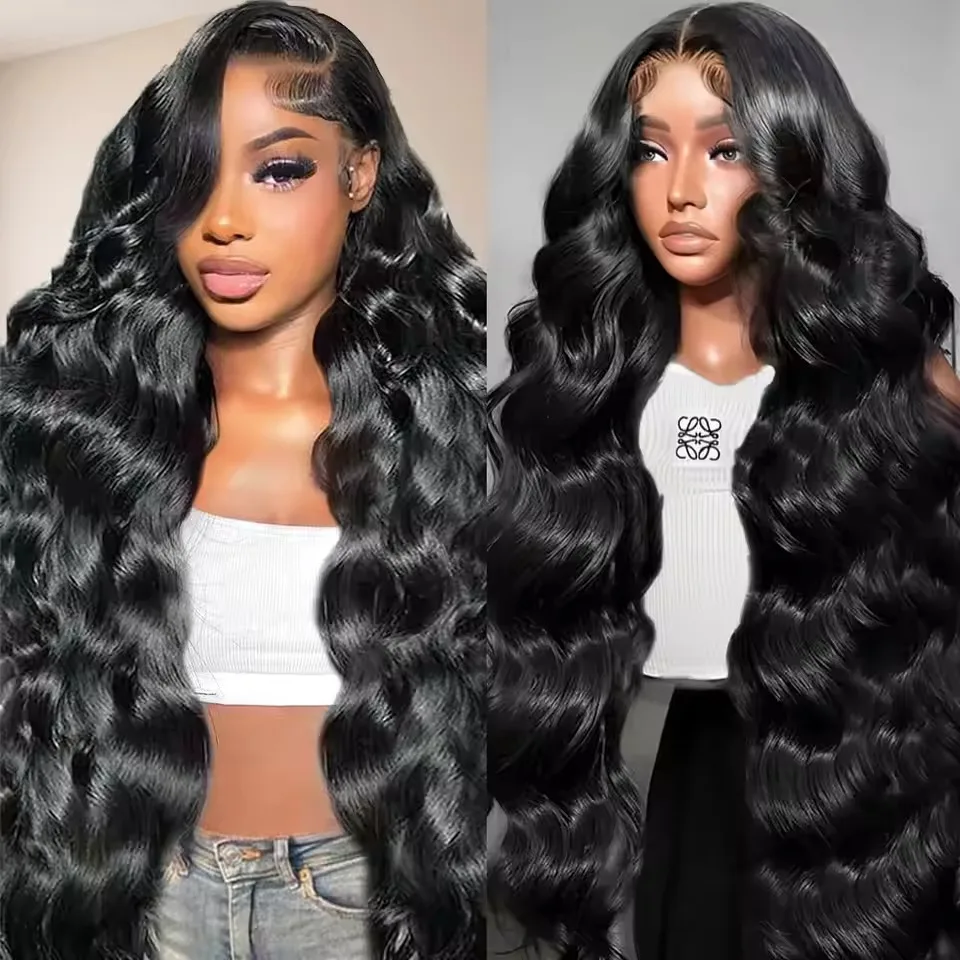 

250 Density Body Wave 360 HD Lace Front Human Hair Wigs 13x4 13x6 Transparent Lace Frontal Human Hair Wigs Pre Plucked Lace Wigs