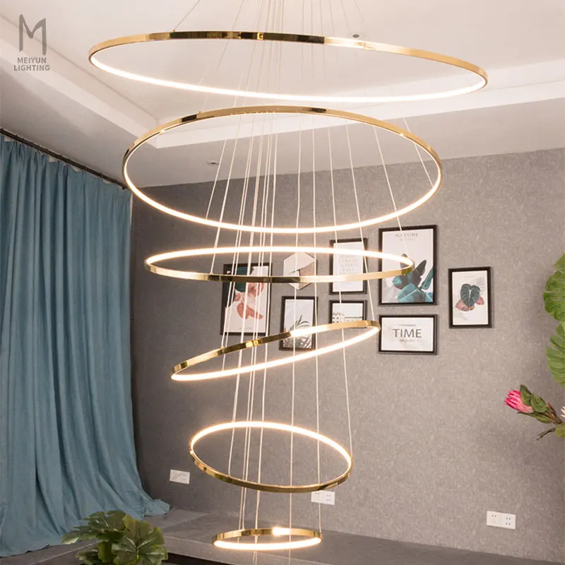 

Modern Big Round LED Aluminum Pendant Lighting for Indoor