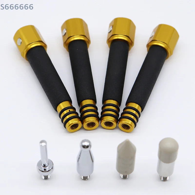 

4Pcs Paintless Dent Repair Tools Tap down Pen Magnetic Anti-Slip Grip Car Body Scratch Free Detachable Tip Dent Removal Tool