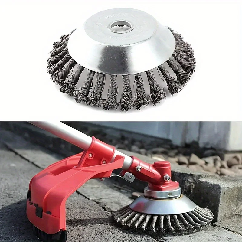 Durable universal trimming head - lawn mower weed brush head, suitable for sidewalk brick and garden maintenance