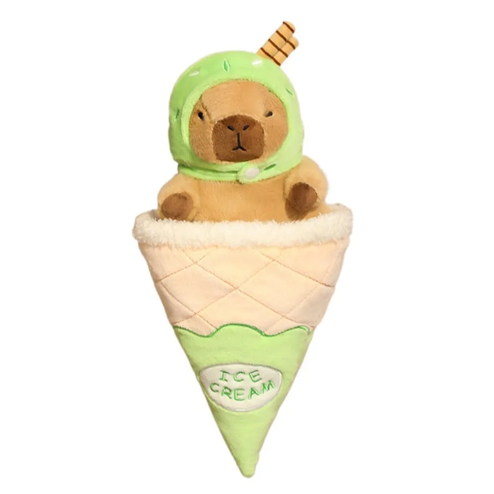 

Funny Ice Cream Cone Capybara Detachable Cross Dressing Capybara Cute Soft Capybara Stuffed Children Girl