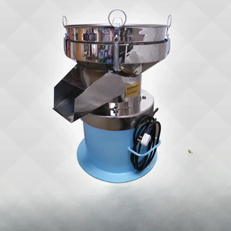 Diameter 600 vibrating sieve powder machine, bean dregs, soybean milk filter, all stainless steel vibrating sieve, spraying